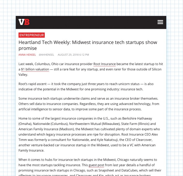Snapsheet VentureBeat placement