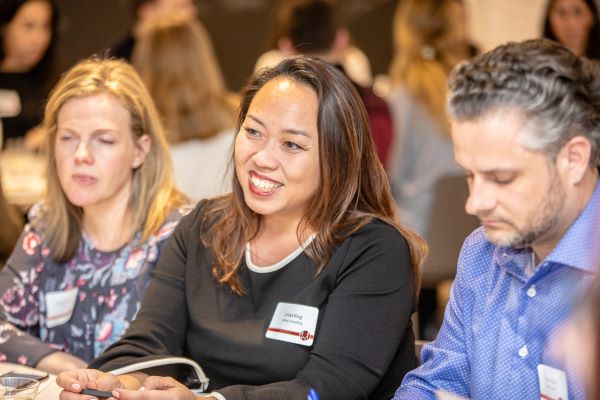 Group of marketers at event