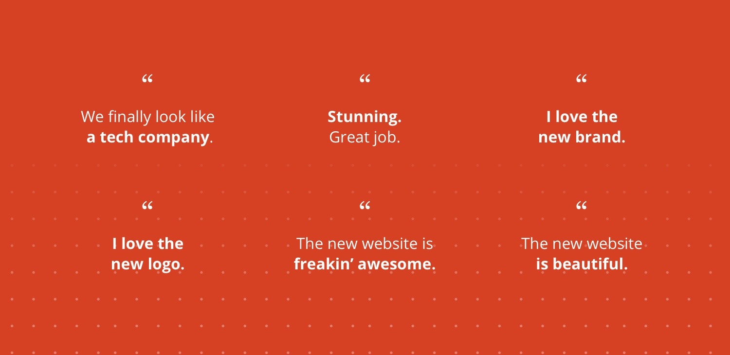 Mattersight testimonials on new brand
