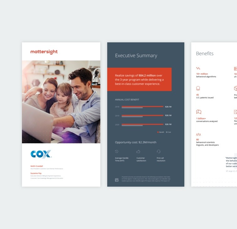 Mattersight brand collateral