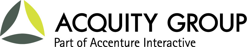 Acquity Group Logo with tagline "Part of Accenture Interactive"