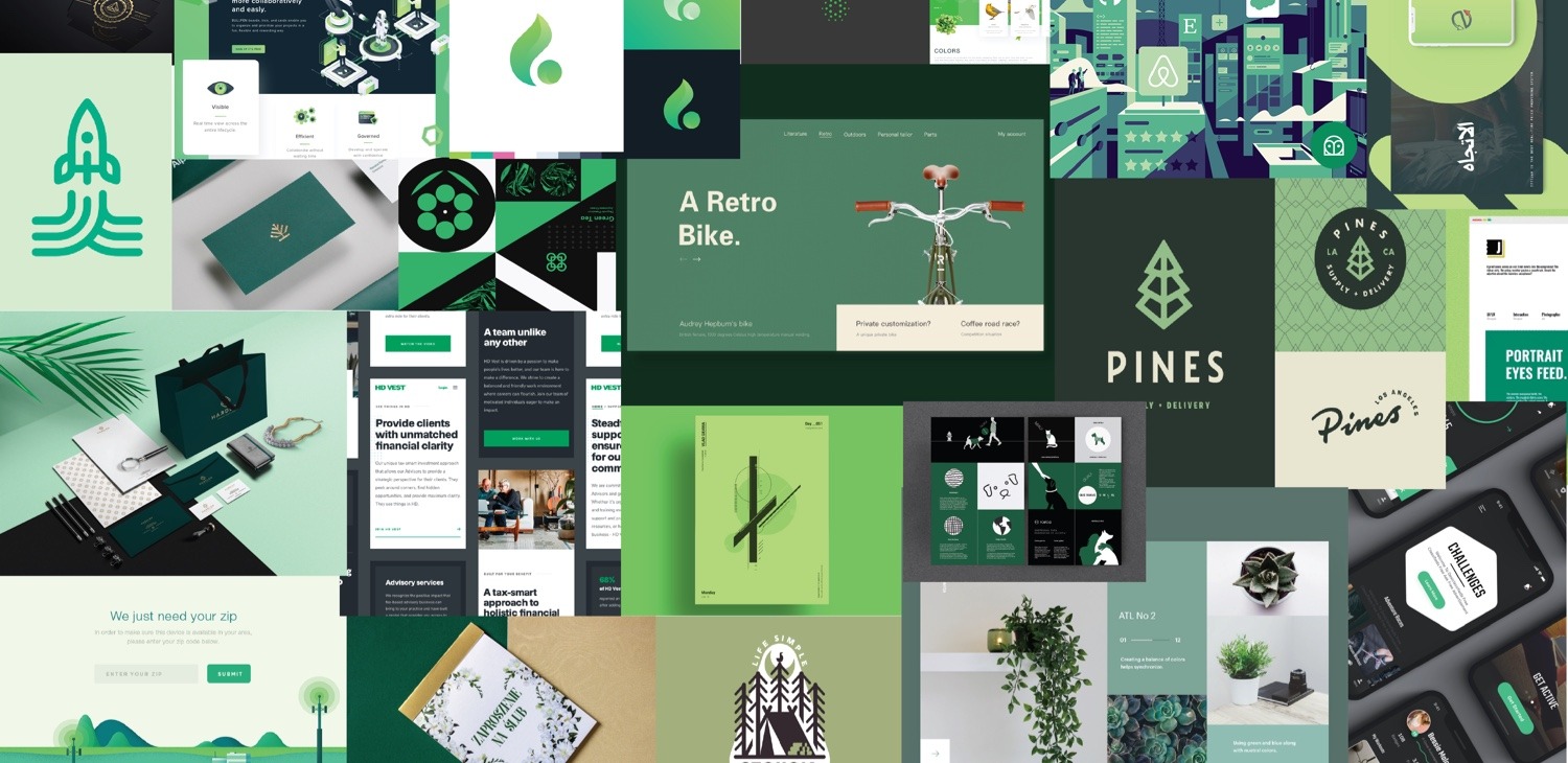 Mood board for the new Billtrust brand