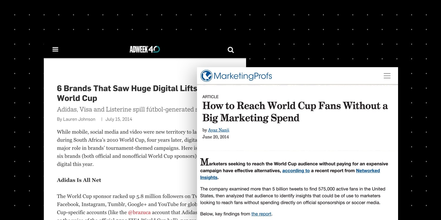 Networked Insights Adweek and MarketingProfs PR placements