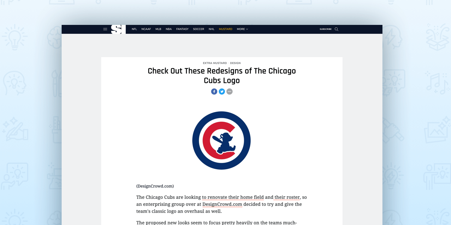 DesignCrowd Sports Illustrated blog post