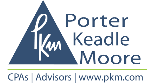 the triangular porter keadle moore logo