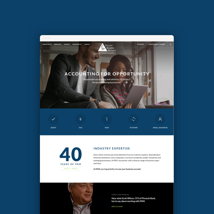 PKM redesigned website