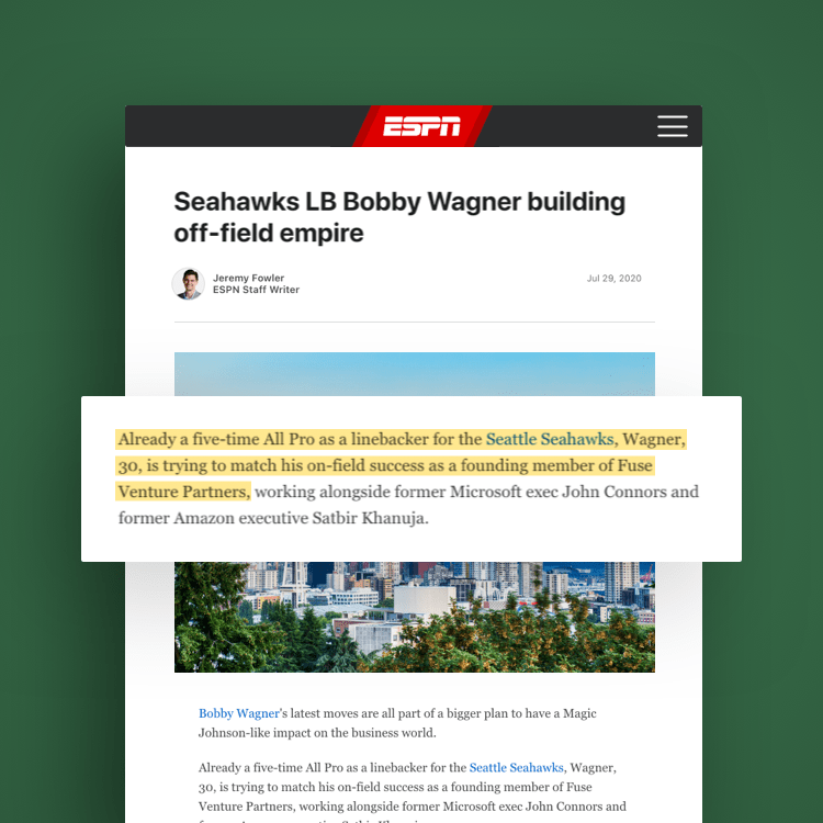 Mockup of ESPN PR placement for Fuse