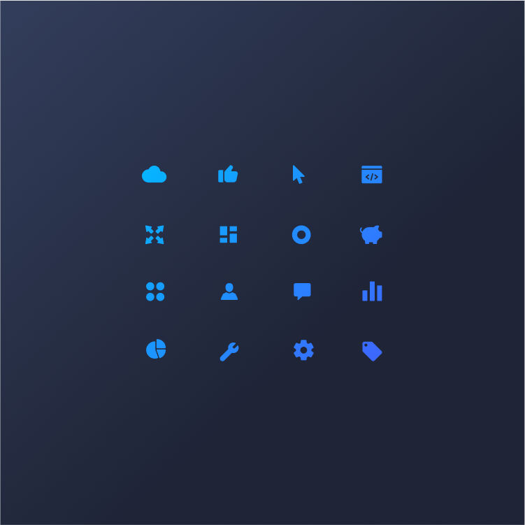 Mockup of Provenir's new icons under the new brand.