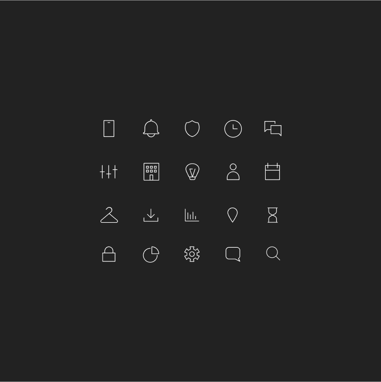 Mockup of Adlucent's new icons under new brand.