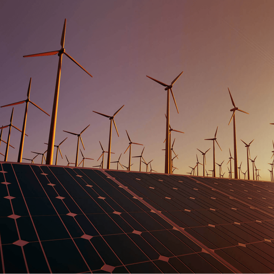 Photograph of wind turbines that showcases example of Haley & Aldrich website imagery