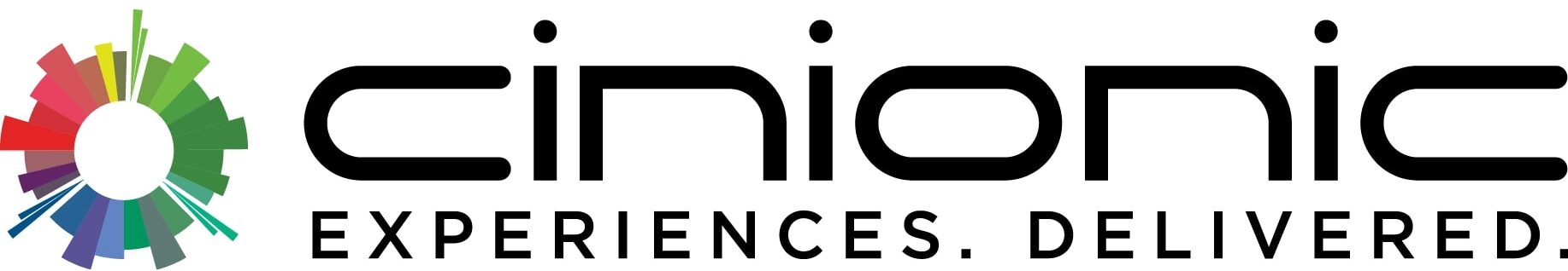 cinionic logo with text: cinionic experiences delivered