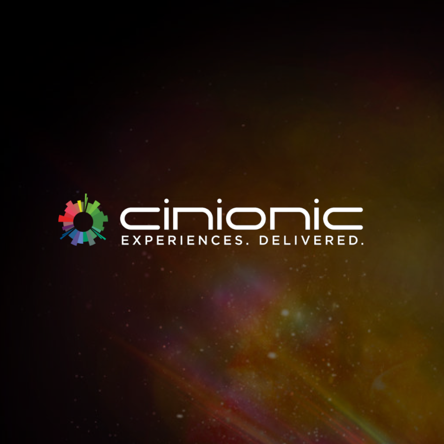 cinionic logotype that reads "cinionic experiences delivered"