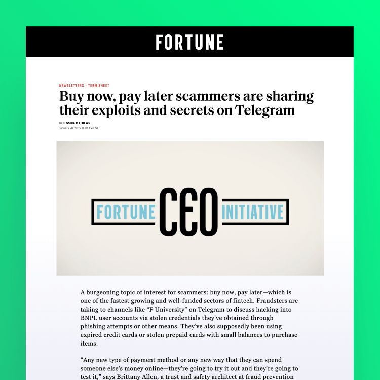 Mockup of Fortune media placement for Outseer