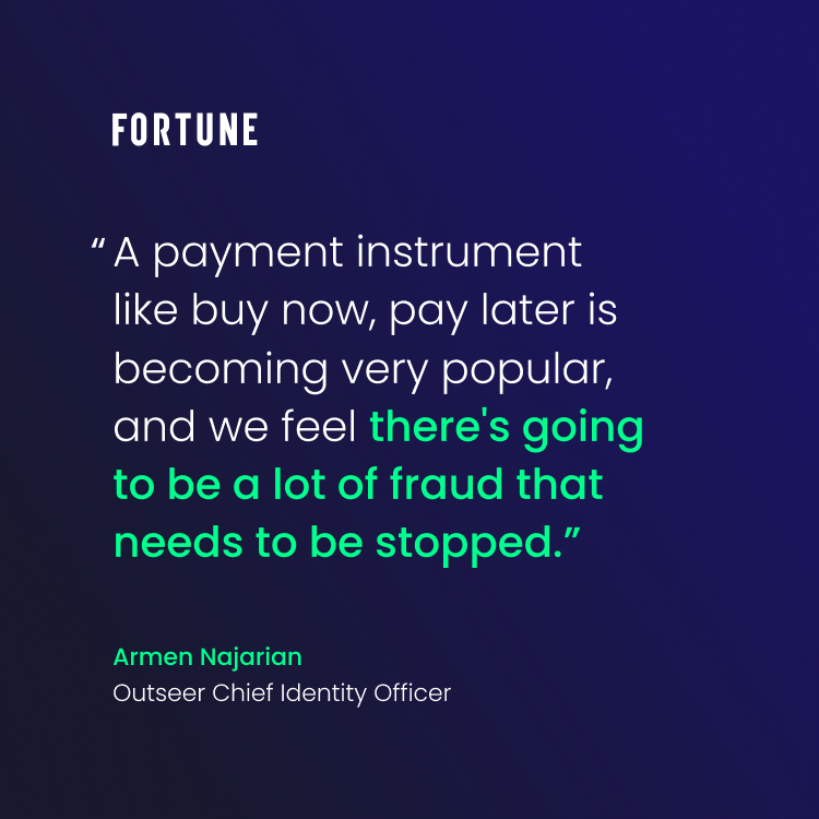 Pullquote from Fortune media placement for Outseer