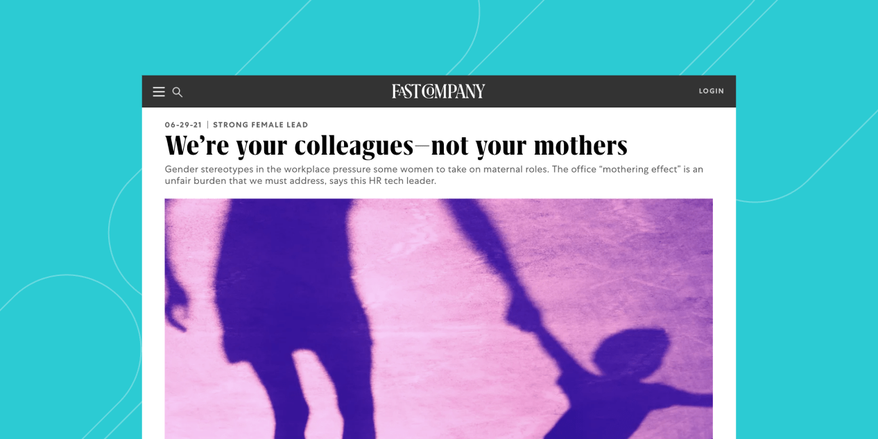 Mockup of Fast Company media placement for Visier