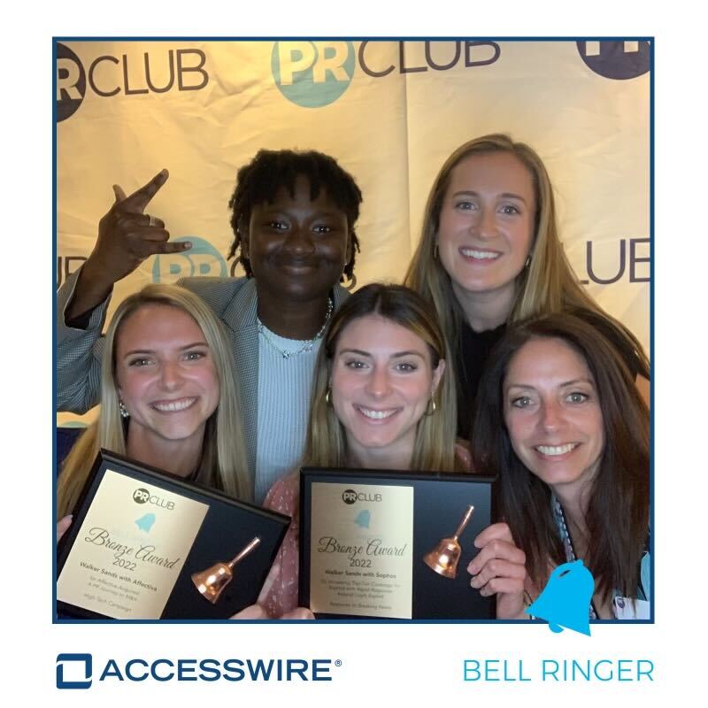 Walker Sands Boston team at the PR Club Bell Ringer Awards