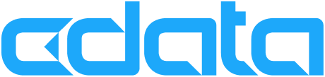 cdata logotype in light blue text