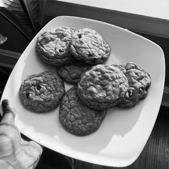 Tray of cookies