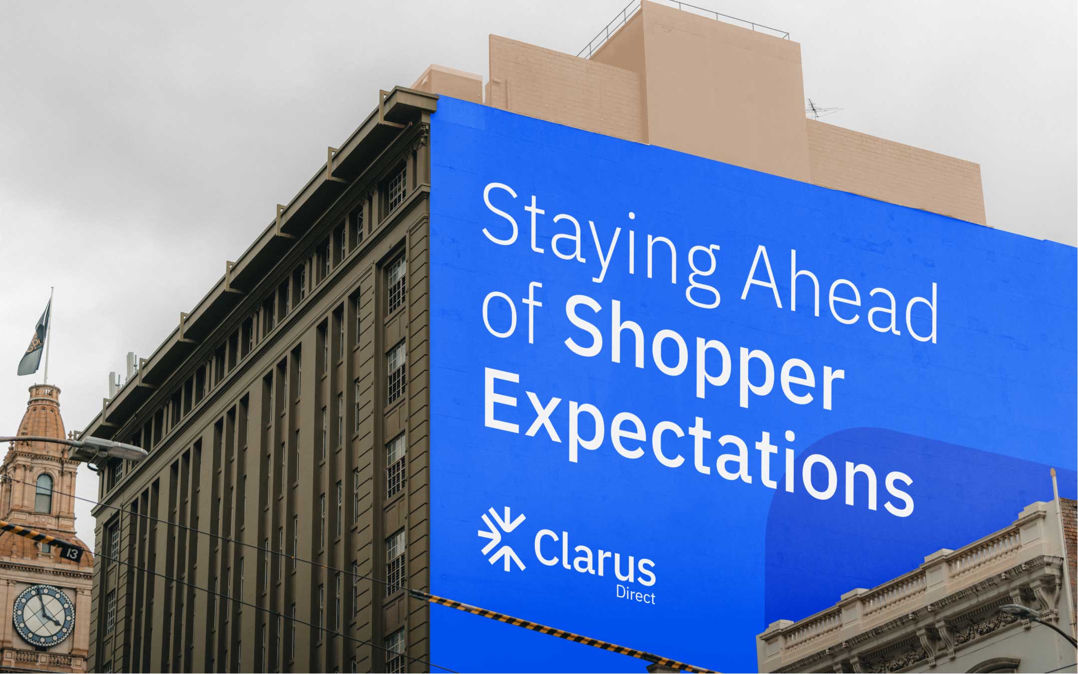 Clarus Direct OOH ad mockup
