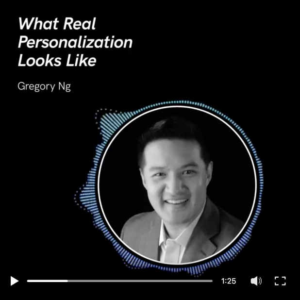screenshot of Brooks Bell CEO Gregory Ng on a podcast