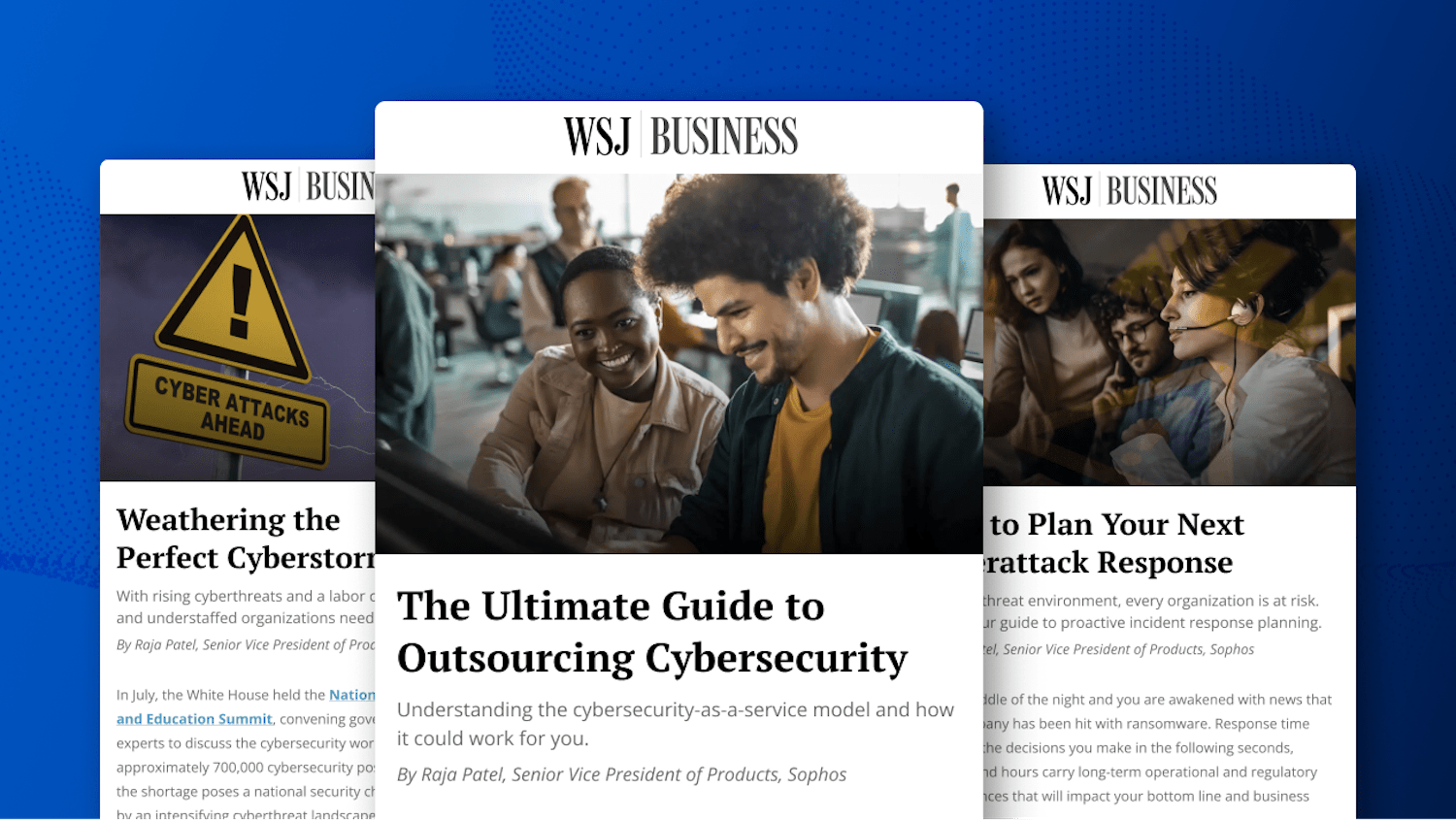 WSJ Business sponsored article series on cybersecurity