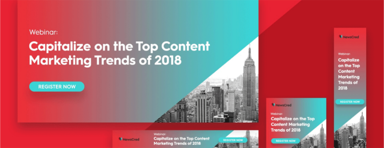 Link to watch a webinar on the top content marketing trends of 2018. 