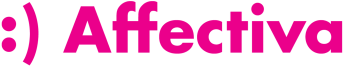 Pink Affectiva logo featuring a smily face