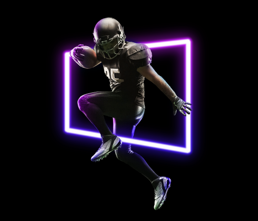 AI generated image of a football player for SoftwareOne.