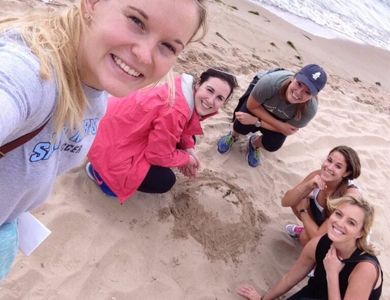 Walker Sands employees at the beach