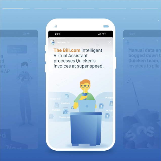 A virtual assistant mobile app designed by a B2B Creative Marketing Agency.