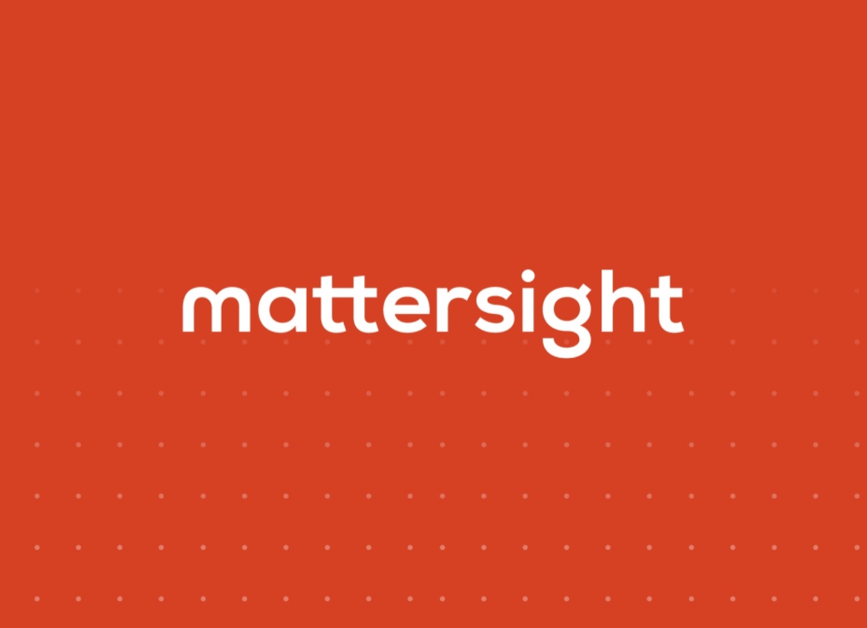 mattersight logo on orange-red background