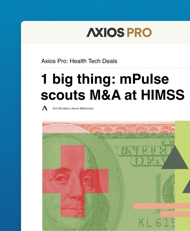 a screenshot of an axios article about mPulse