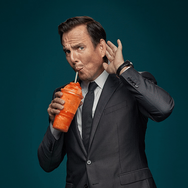 animated gif of will arnett posing as the naysayer