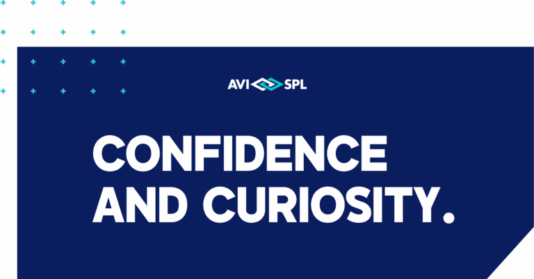 AVI-SPL branding with tagline: Confidence and Curiosity.