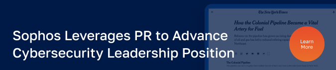 PR capabilities banner image with Sophos case study