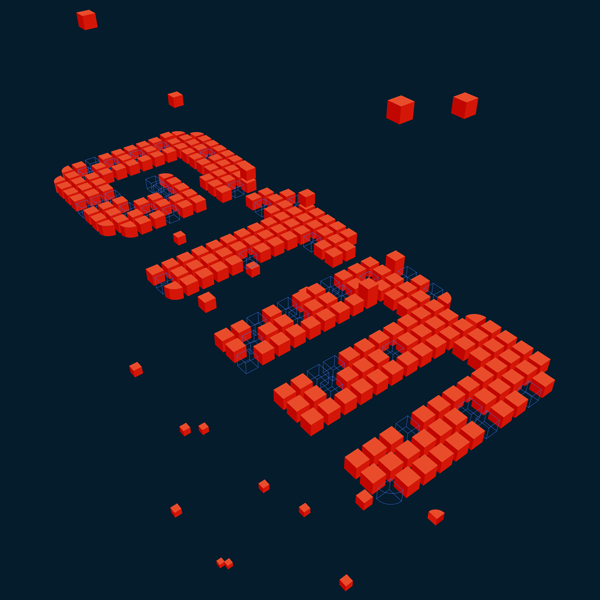 Go-to-market graphic with orange blocks